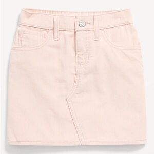 Old Navy Light Pink High-Waisted Corduroy Skirt for Girls Small 6-7